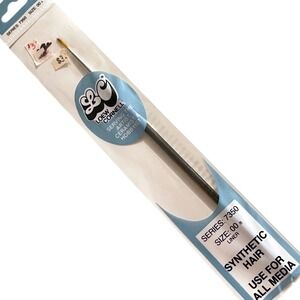 Vintage Loew-Cornell Artist Paint Brush Miniature Series‎ 7350 Size 00 B Round
